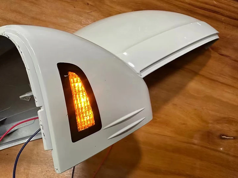 Car mirror cover for Volkswagen Tiguan 2017-2020 rear view mirror cover with light reverse mirror cover decorative sticker cover