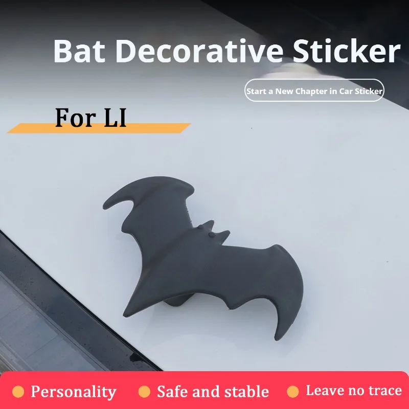 For Li AUTO LIXIANG L7 L8 L9 ONE 3D Bat Stereo Car Sticker Car Roof Decoration Bat Sticker Car Roof Decoration Sticker