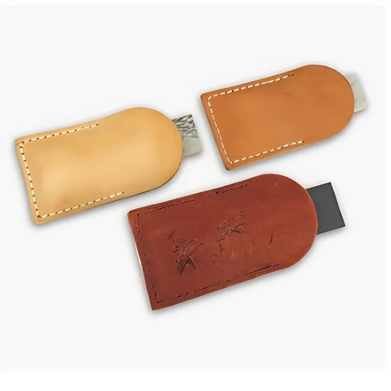 16x2.3cm Aluminum Base Leather Strop Thick Soft for Knife Edge Polishing