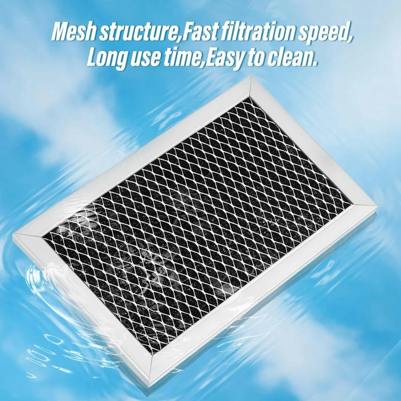 4PCS Microwave Charcoal Filter Replacement For GE JX81A WB02X9883 Microwave Filter For Kitchen Air Carbon Filter