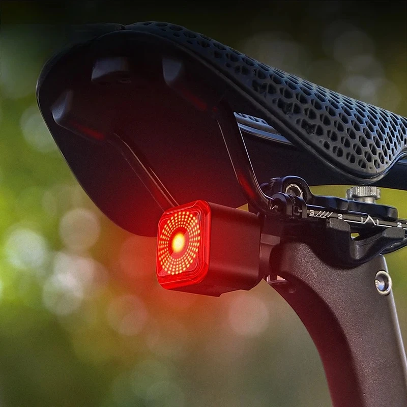 

Bicycle Taillights Waterproof LED Brake Sensing Digital Power Display Charging Long Range Taillights Bicycle Accessories