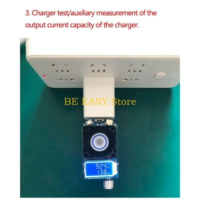 E28F USB Intelligent Trigger Electronic Load Fast Tester Support QC2.0 C3.0/