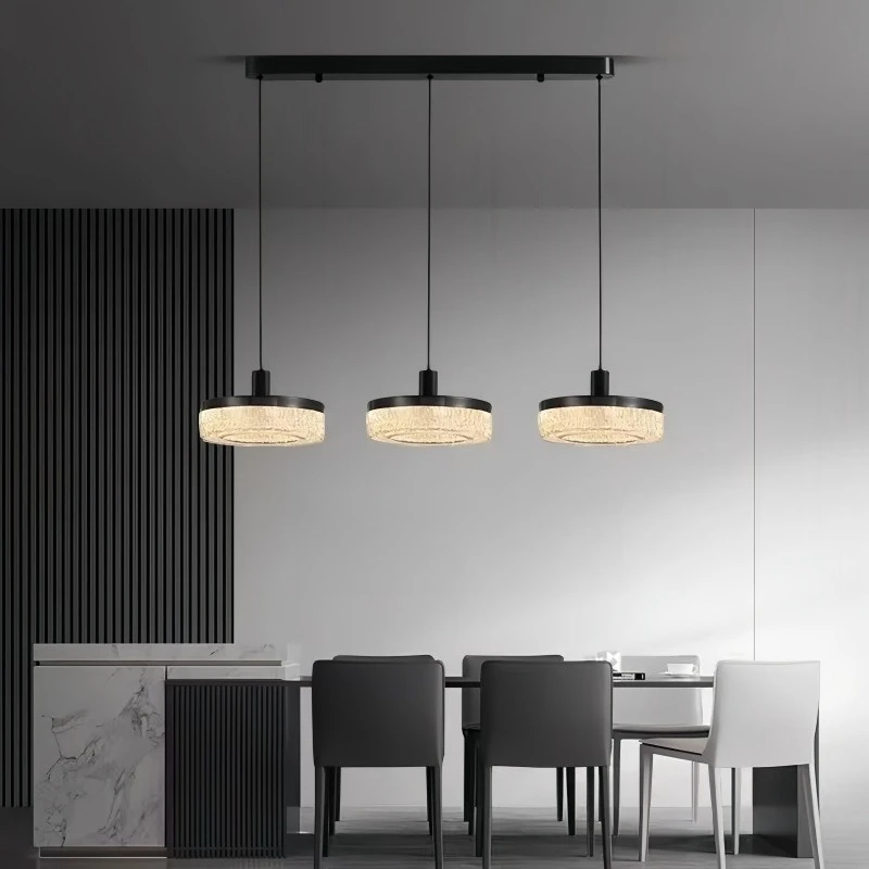 

Modern Ring Design Luxurious Acrylic Dimmable Led Pendant Lamp Decor for Living Dining Table Room Office Hanging Light Fixture