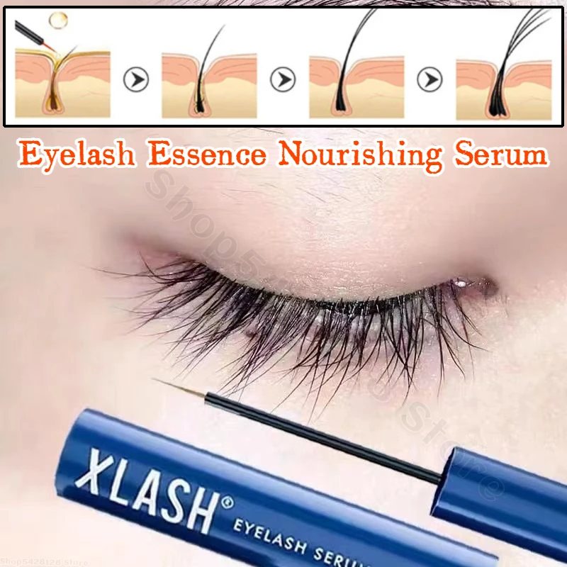 Small Blue Tube Eyelash Essence Nourishing and Nourishing Eyelash Care Solution 3ml To Maintain Thick Eyelashes