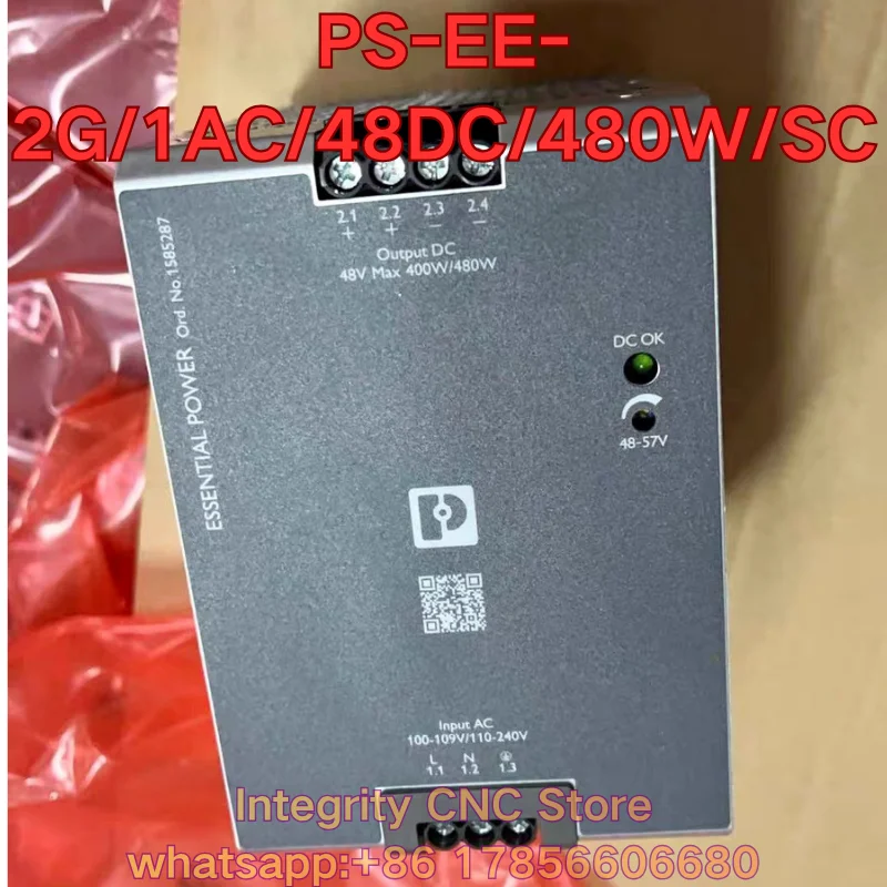 Second-hand PS-EE-2G/1AC/48DC/480W/SC PLC module function test is normal 1585287