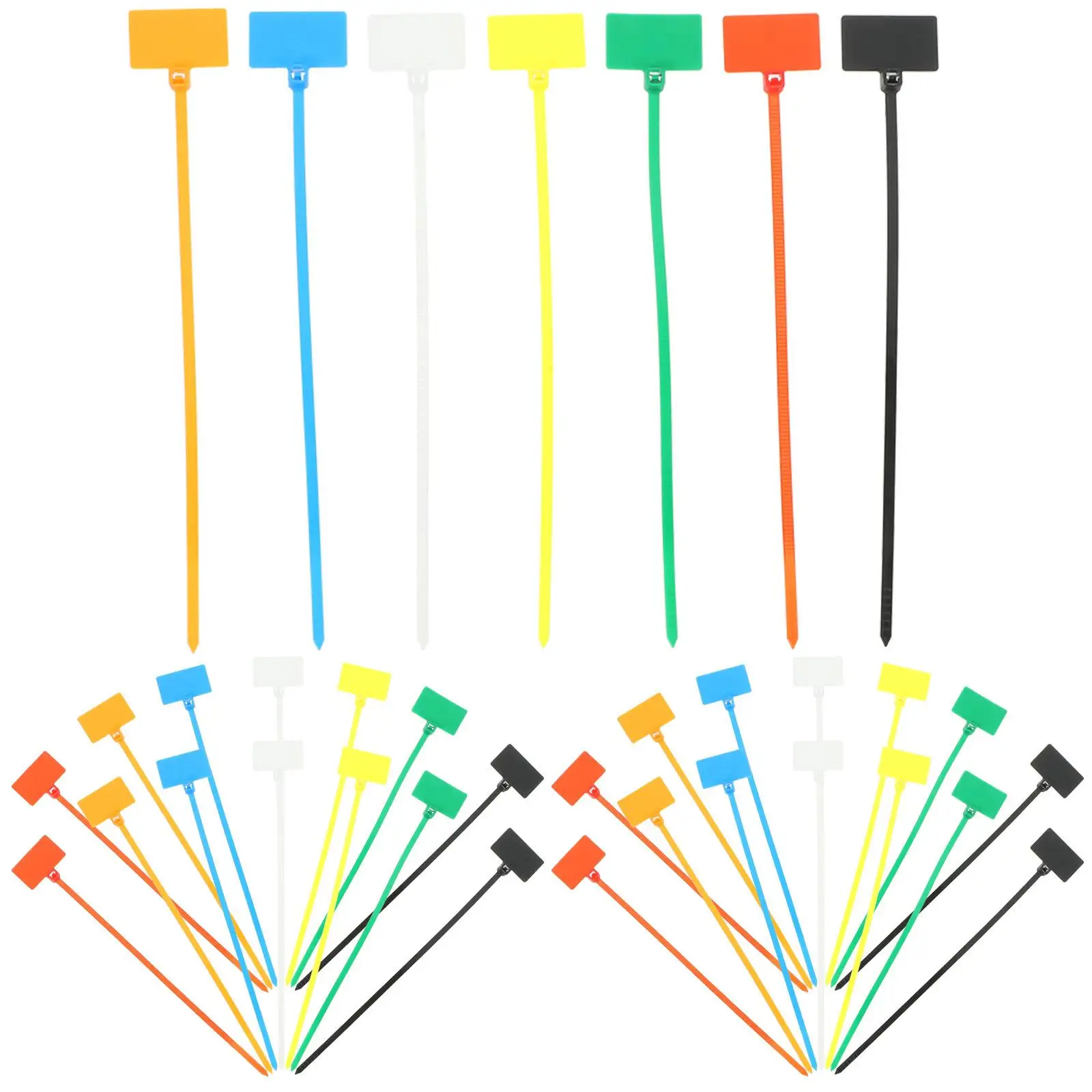 

250 Pcs Cable Tie Labels Labeler Tags Zip Write Ties Electric Markers and