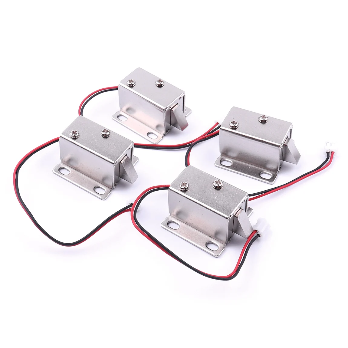 1/2/4pcs 12V Solenoid Magnetic Lock Mini Small Size Solenoid Electromagnetic Electronic Locker Control Cabinet Drawer Door Lock