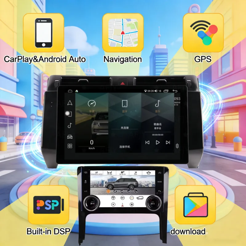 13,3-Zoll-Auto-Multimedia-Player für Range Rover Sport L320 2010-2013 CarPlay GPS Radio 4G Navigation Unterstützung mit Originalsystem