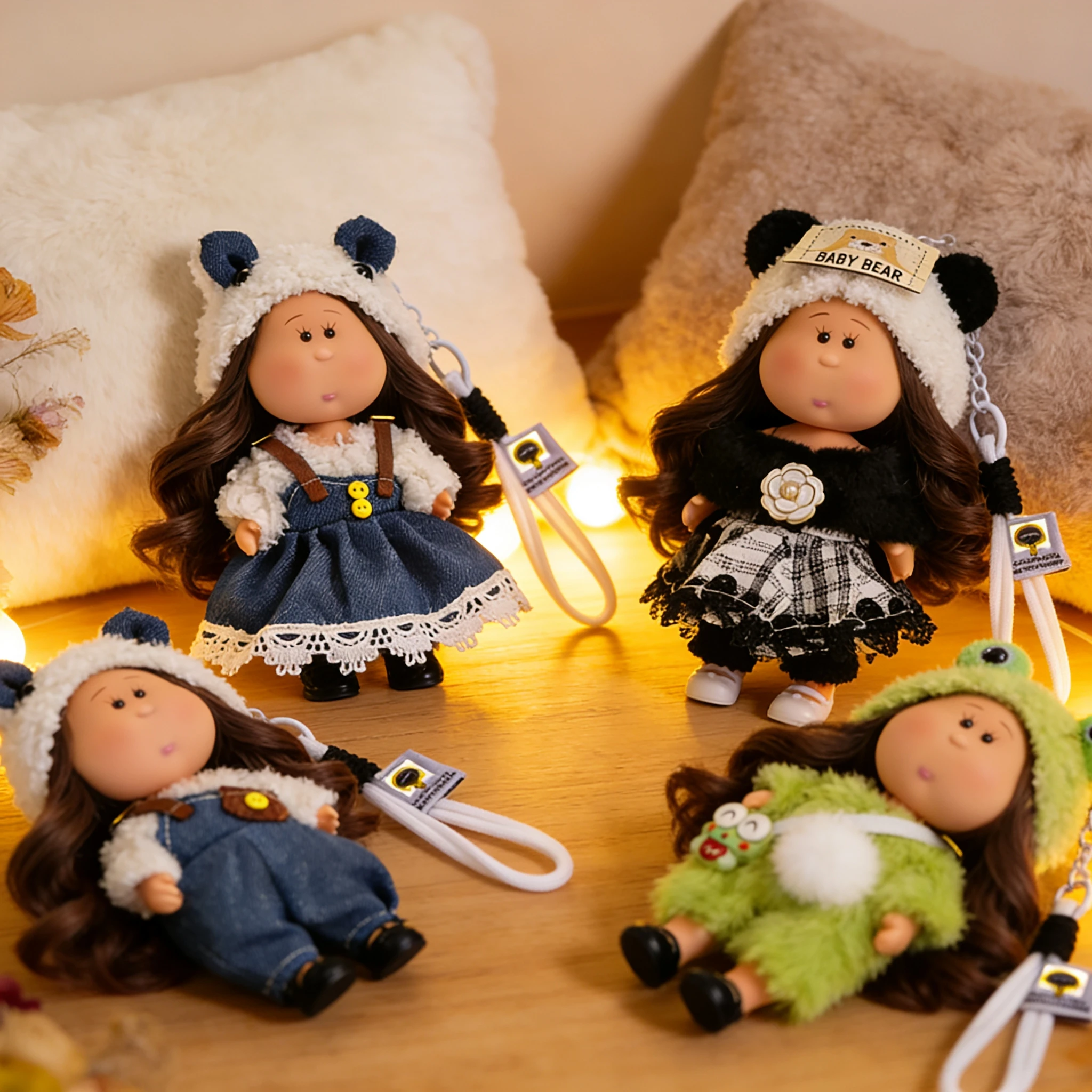 

Миниатюрная кукла-брелок «Испанская картошка Мия» 14 см, изысканный аксессуар для сумки, кавайный кулон-игрушка