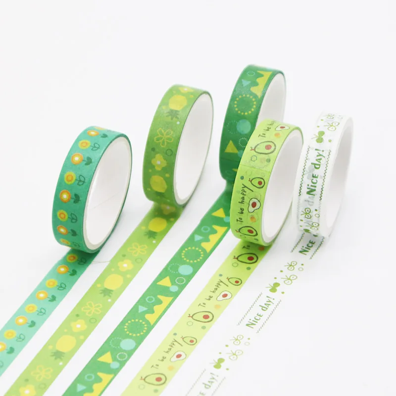 Kawaii Washi Tape 5-Pack (Aesthetic Journaling Set)