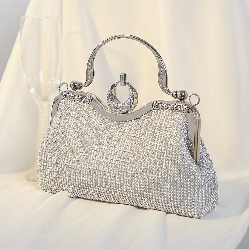 Women Bags Clearance - Clearance Ladies Fashionable Diamond Evening Handbag