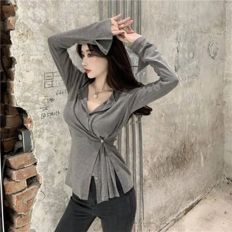 

Long-sleeved T-shirts for Women in Autumn Slim-fitting Suitable for Outer and Inner Wear Base Layer Top New Style in 2025