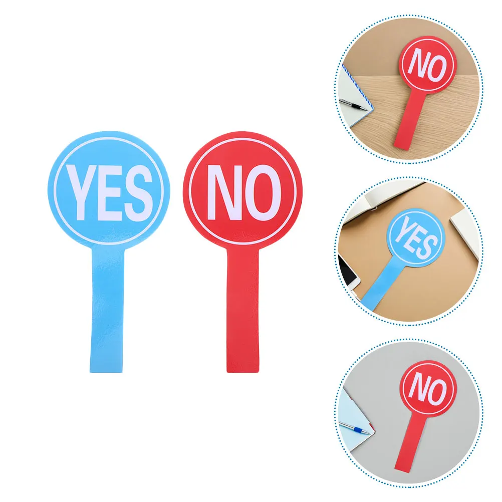 

6 Pcs Hand Holding Score Board Voting Paddles Yes No Classroom Judging Portable Handheld Foam Student Yes-no Teacher