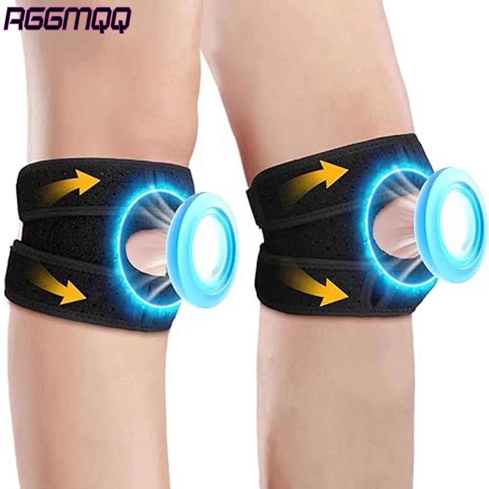 

1PCS Adjustable Dual Patella Knee Brace - Pain Relief for Running, Tennis, Arthritis & Injury Recovery, Knee Support Strap