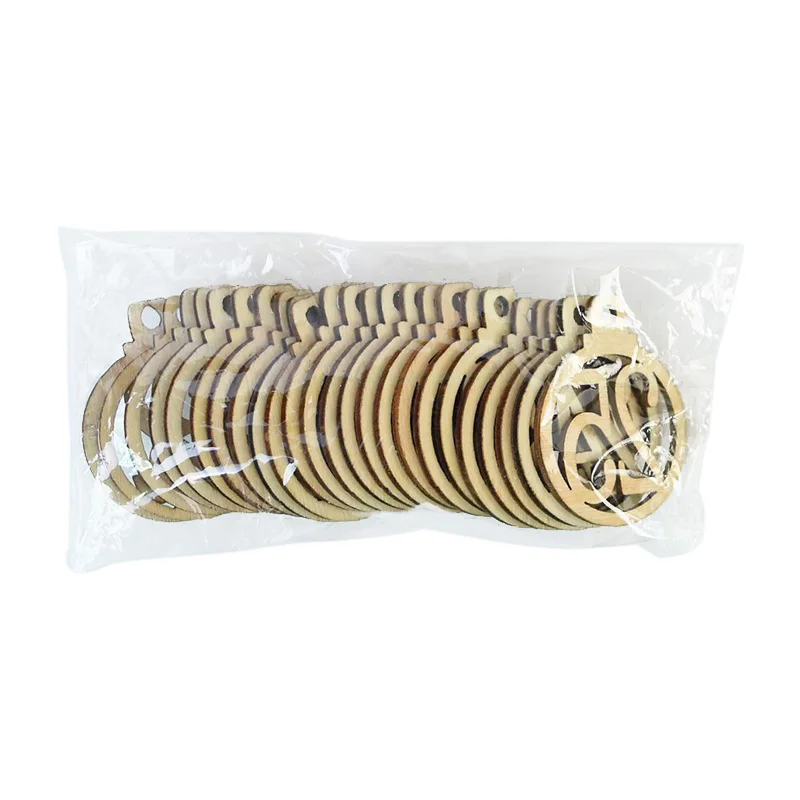 1 Set Weihnachten Adventskalender Countdown Holz Nummer 1-25 Tags Geschenkverpackung Weihnachtsdekorationen für Zuhause Navidad 2025