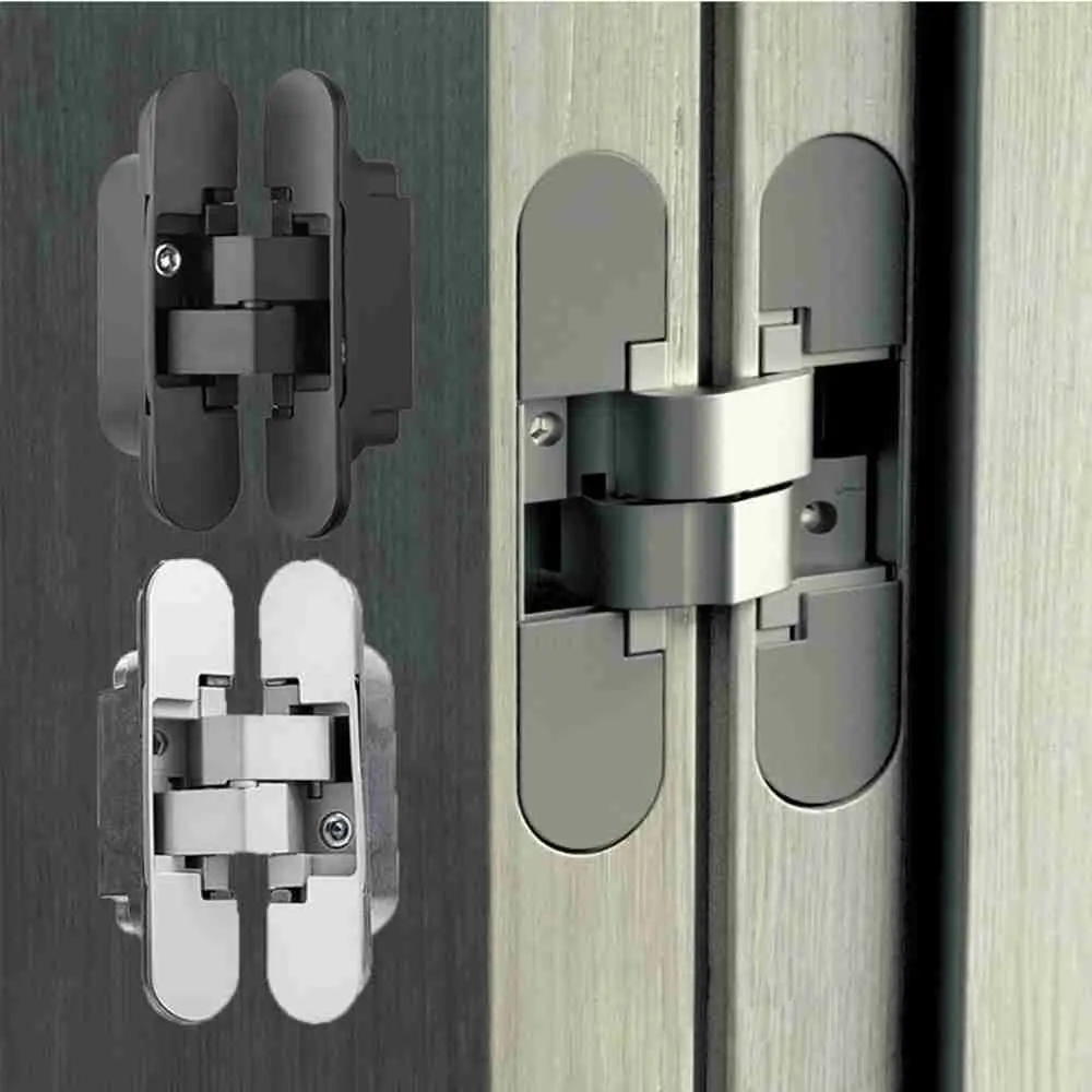 Hardware Stainless Steel Invisible Loop Cross Door Hinge Furniture Supplies Window Accessories Hidden Hinges