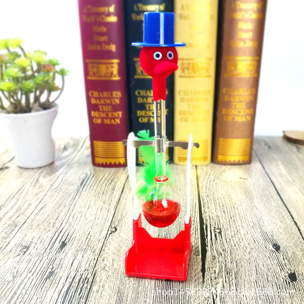 Funny Duck Click Perpetuals Motion Experimental Lucky Bird Water Desk Toy Science Ideas Gifts Drinking Bird Fast Delivery