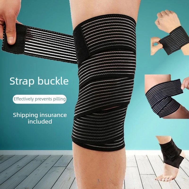 Unisex Sports Bandage Knee Support 1 Pair Post-Surgery Compression Wrap High Elasticity Thigh & Calf Protection Leg Support