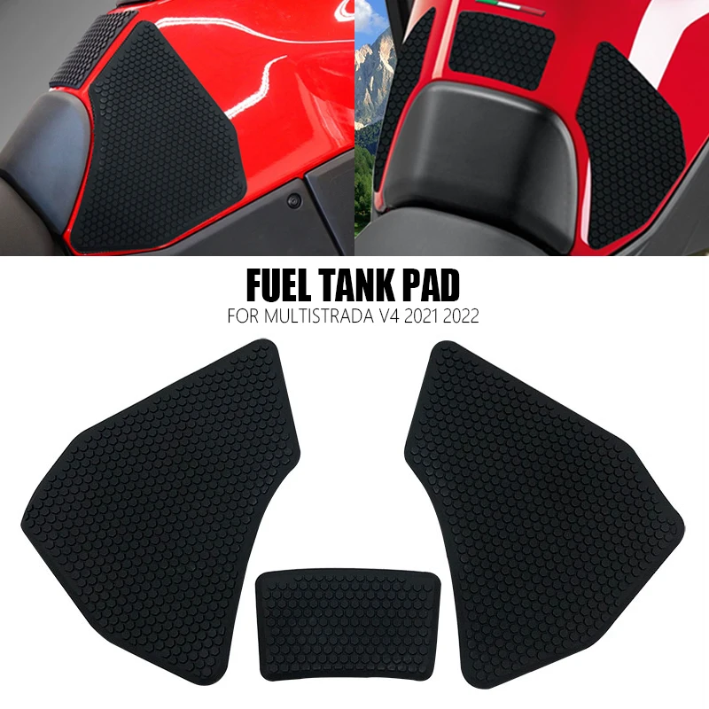 

Подходит для Ducati Multistrada V4 1100 Sport 1100S 2021 2022, наклейки на мотоцикл, противоскользящая накладка на топливный бак, наколенник, аксессуары