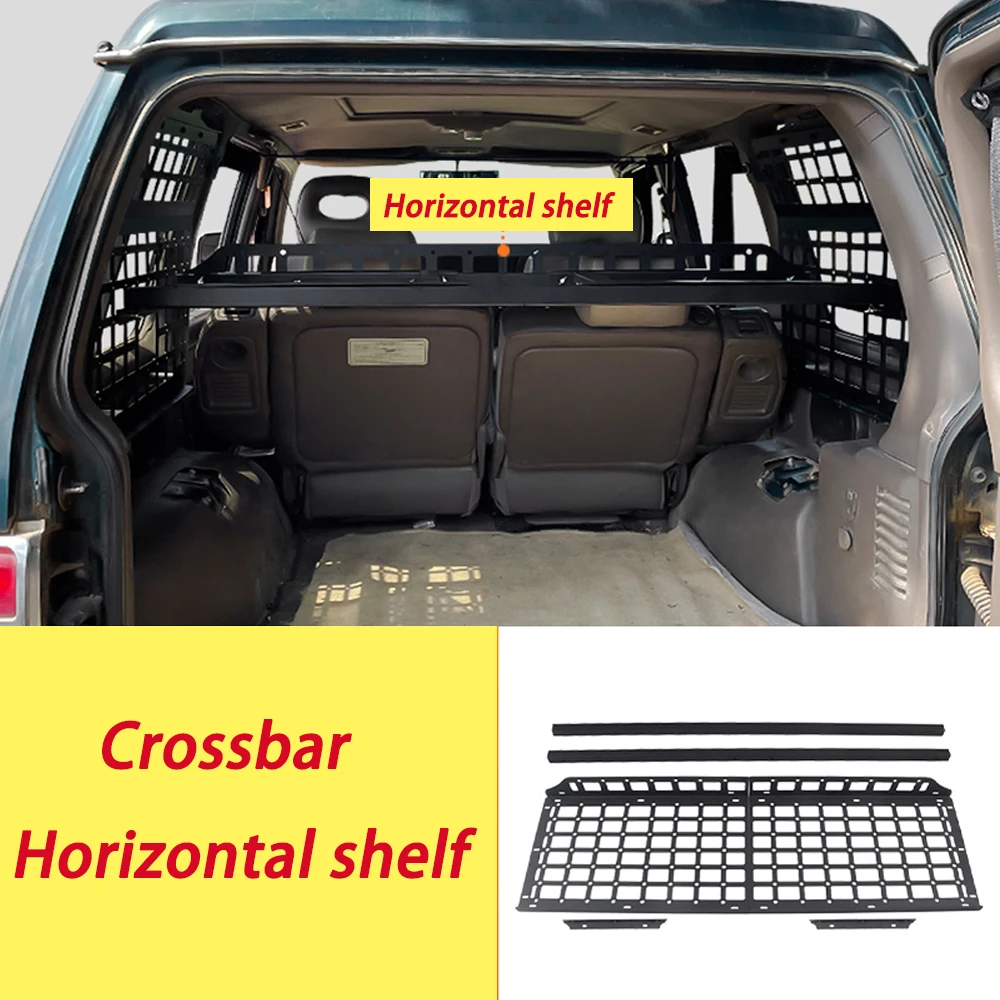 

Rear Trunk Cargo Rack Shelf Storage Organizer Hanging Board Molle Panel Fit for Mitsubishi Pajero V20 1991-1999 Car Styling