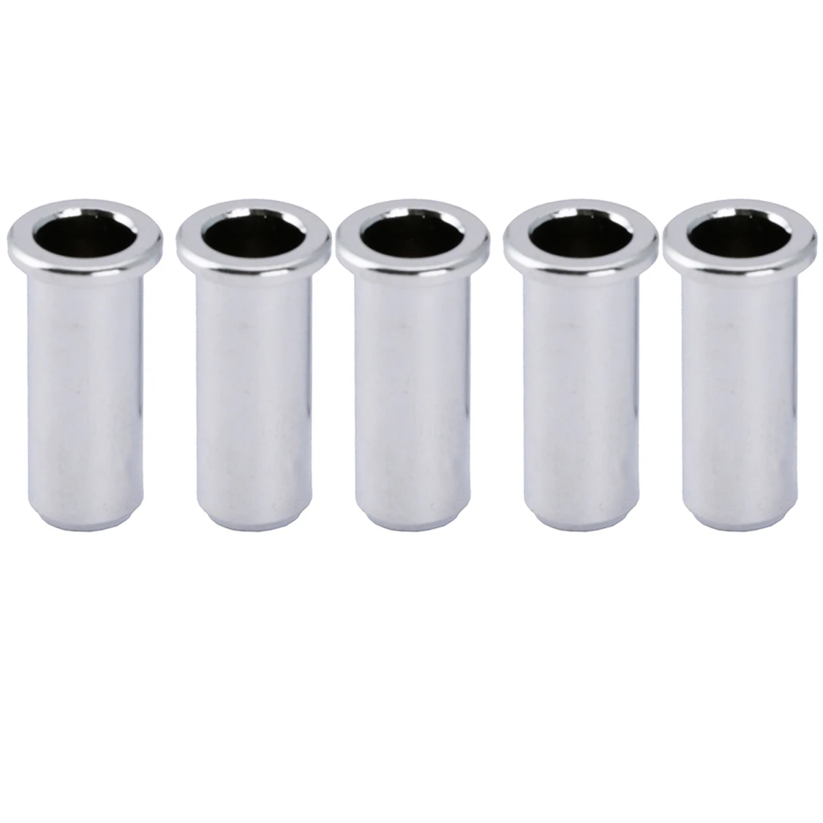 Musiclily Pro 25.5mm Brass Through Body String Mounting Ferrules for Electric Bass (Set of 5)