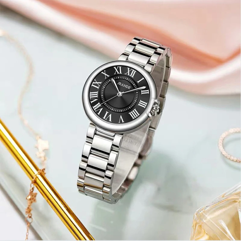 Vintage Classic Blue Balloon Ladies Watch Roman Scale Dial Automatic Waterproof Luxury Student Quartz Watch Fashion Trend