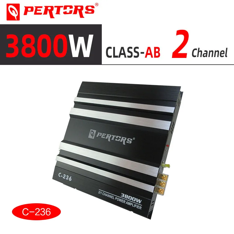 

Car Audio 2 Channel Amplifier AB Class Amplifier QPERTORS C-236 TWO Channel Amplifier 12V