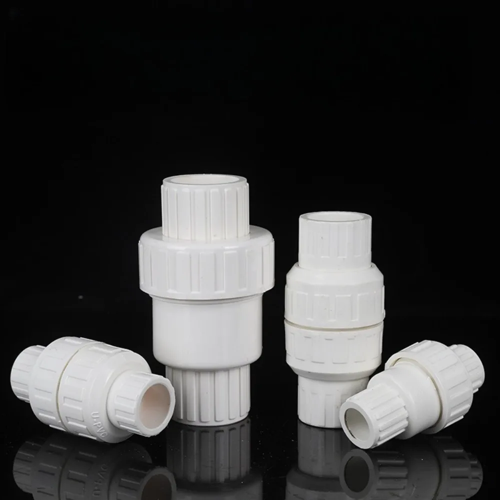 1pc 20/25/32mm PVC Check Valve Water Pipe One Way No-Return Valve Aquarium Fish Tank Garden Irrigation Pipe Joints