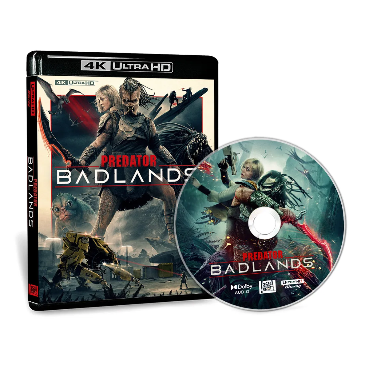 Predator: Badlands (2025) 4K UHD, Compatible con PS5, Disco de Película Blu-ray 5.1, Inglés, HDR10