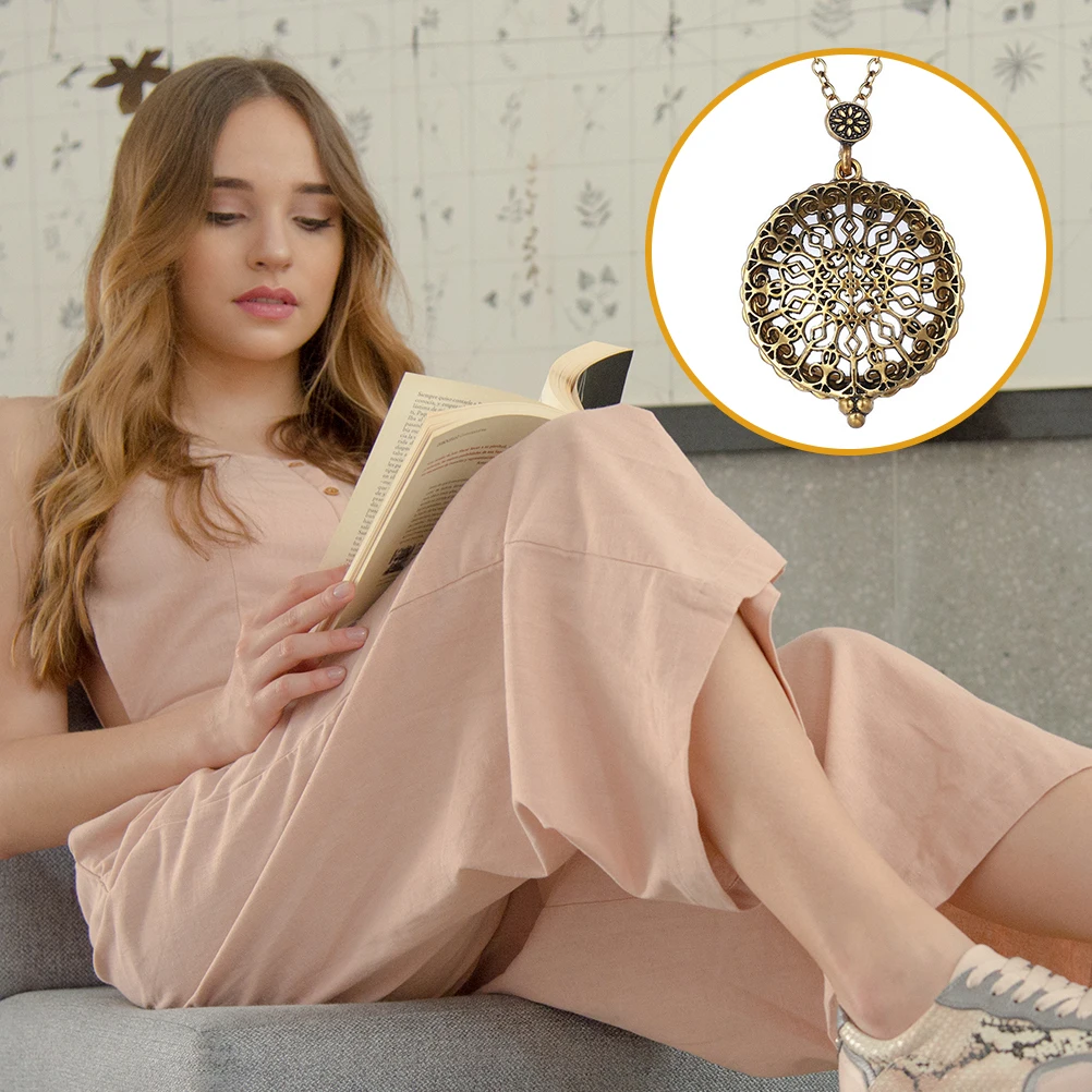 Alloy dreamcatcher necklace retro vintage pendant for women’s gift option