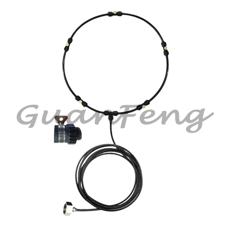 Rapid cooling spray system air humidifier hose