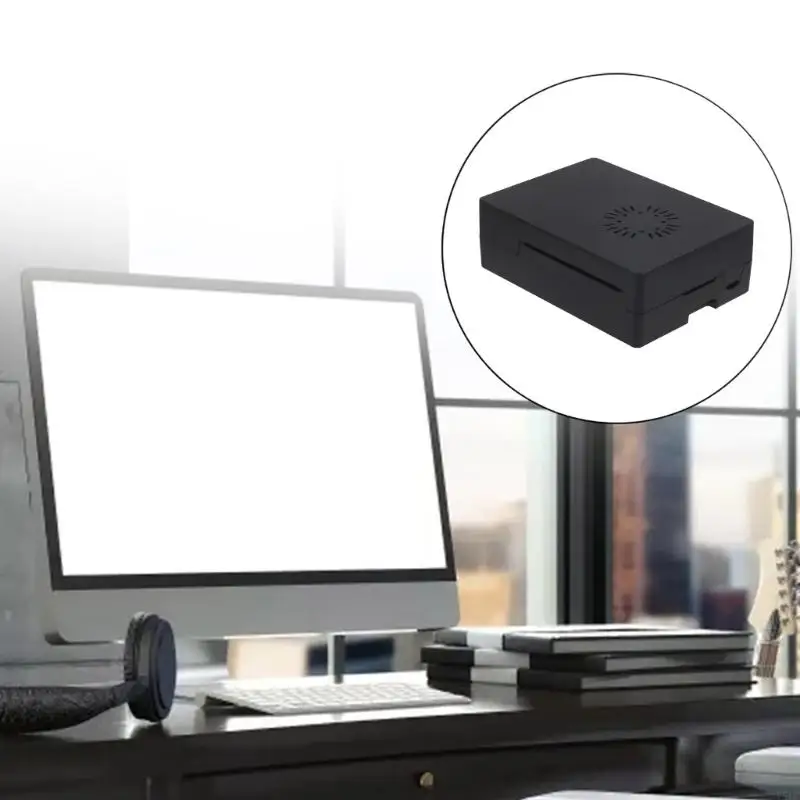 Чехол Y5LC для RaspberryPi3b 3b + ABS Shell с охлаждающим вентилятором, защитный корпус для материнской платы компьютера