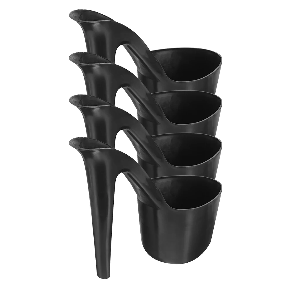 

4pcs High Heels Flower Pot Sturdy Plastic Small Plant Pots for Indoor Plants Succulent Planter Bulk Gardening Accessories