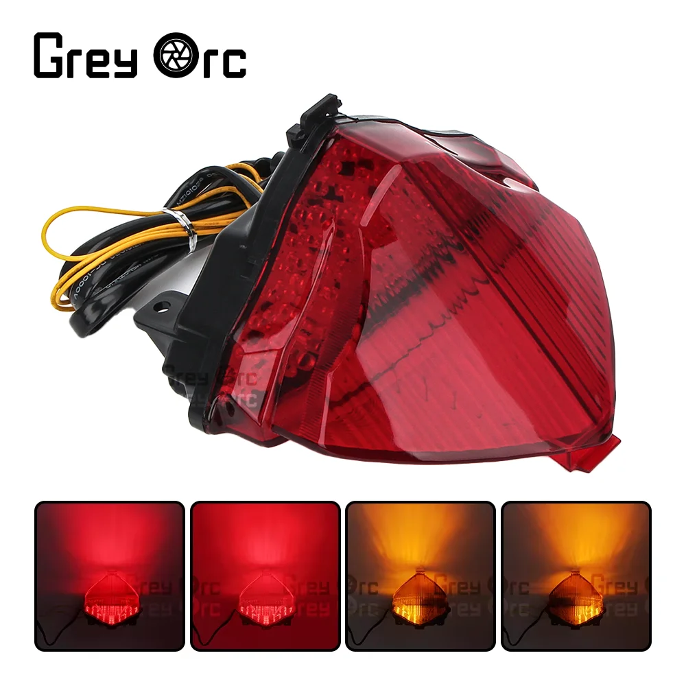 

For Yamaha YZF R1 YZFR1 2004 2005 2006 Accessories Motorcycle LED Rear Taillights Brake Turn Signal Integration
