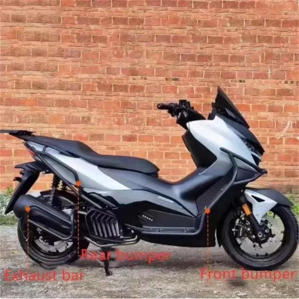 Parachoques delanteros y traseros, tubo de escape trasero, parachoques protector, parachoques anticaída modificado para ZONTES 150D 350D 150d 350d
