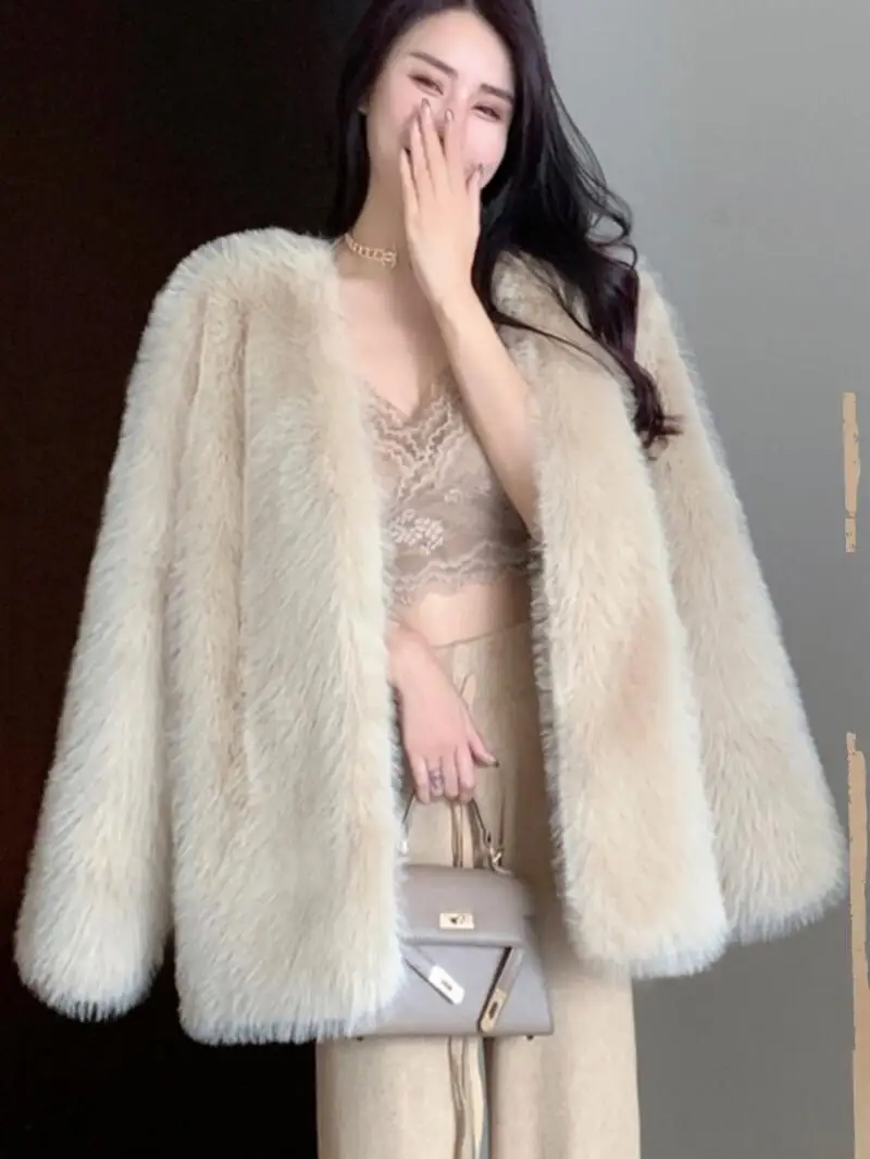 Cappotto invernale da donna Sense Cappotto in pelliccia di volpe imitazione Donna Inverno Nicchia Unico squisito quest'anno Popolare Bellissimo peluche