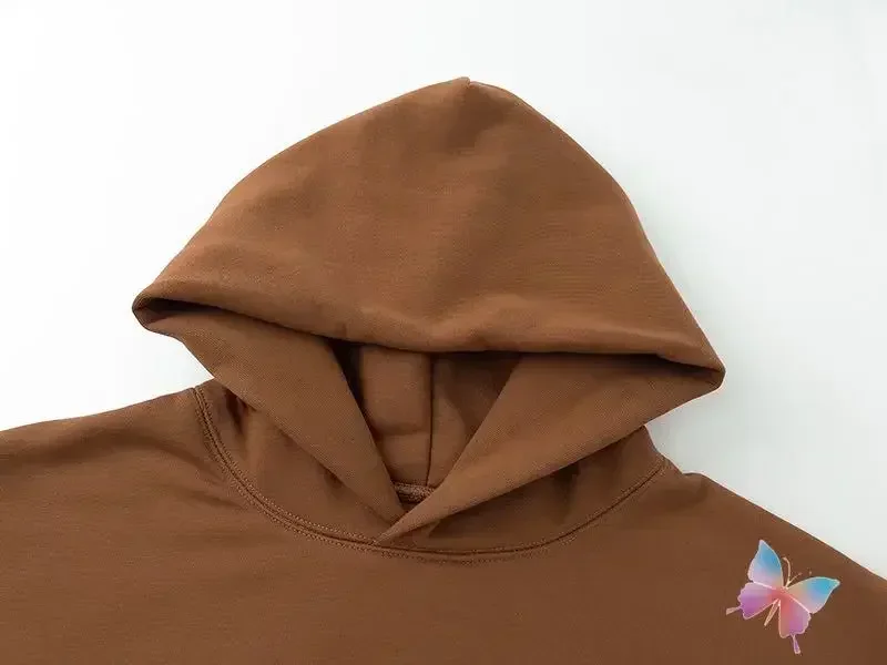American Heavy-duty Kanye Hooded Sweatshirt Casual Street Loose Double Layered Solid Color Season6 Hoodie Men Women Cleanfit