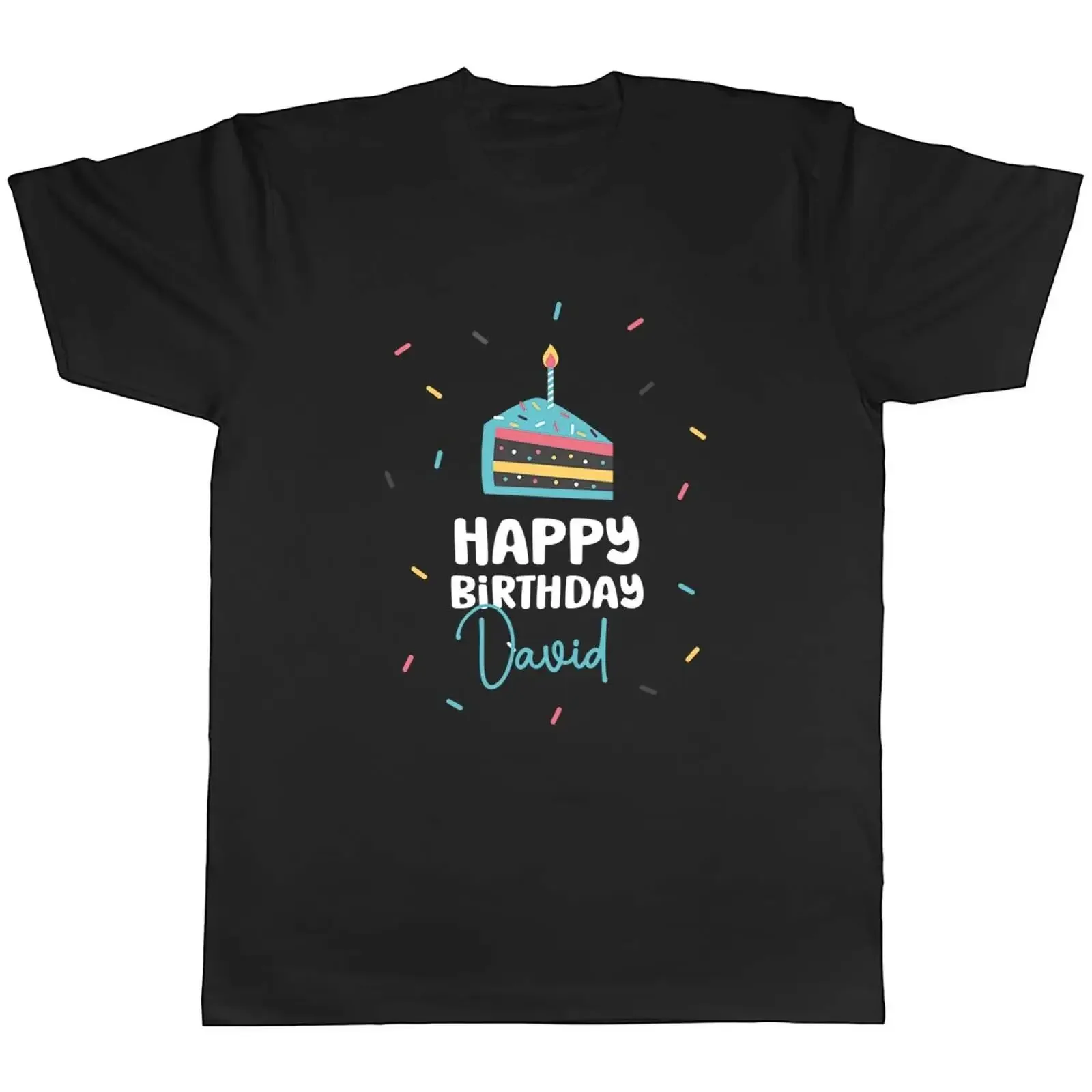 Personalisiertes Happy Birthday Feier in Blau Herren T Shirt Geschenk vintage Washed designer clothes Breathable homme
