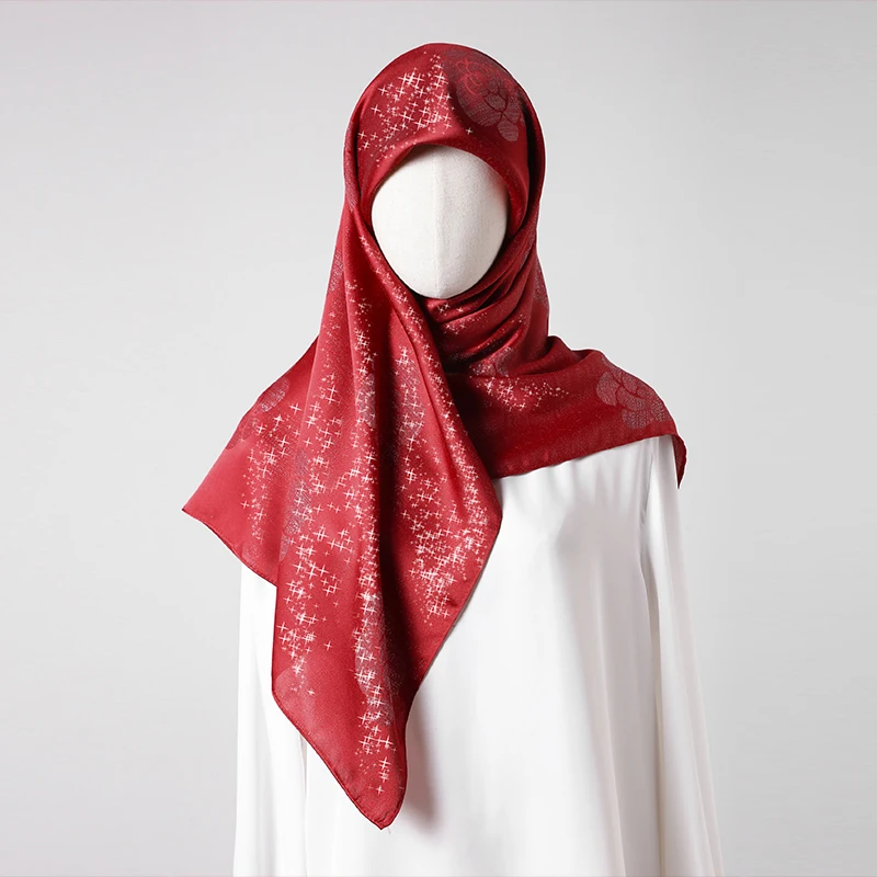 2025 lenço com padrão floral xale lenço para mulheres elegante acessório de moda pashmina hijab