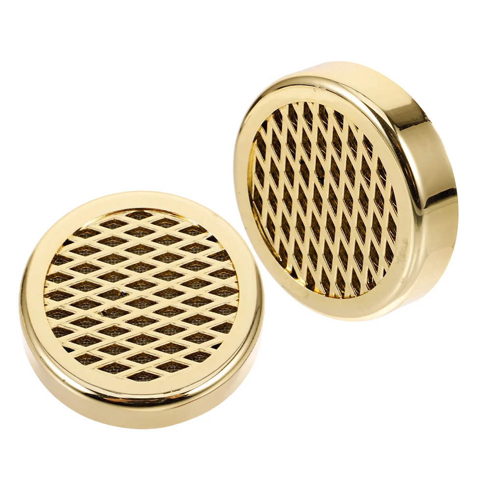 

2pcs Humidifier Moisturizing Sheets Round Portable Gold Color Long Lasting Maintenance Supplies Travel Accessories