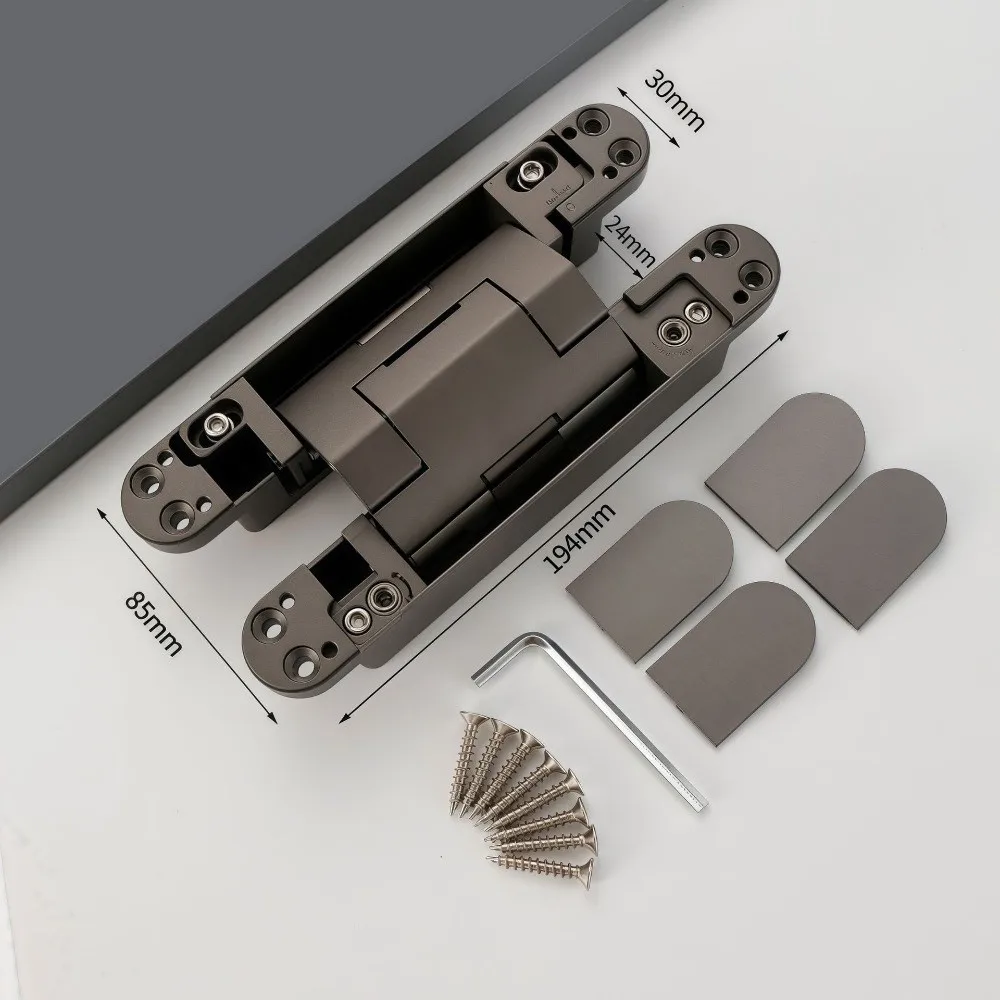 

Silent Close Hydraulic Adjustable Hinge Invisible Mounting Folding Automatic Door Closing Device Strong Bearing Capacity