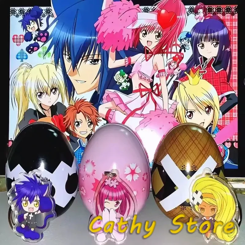 

Shugo Chara Soul Egg Anime Peripheral Hinamori Amu Dia Suu Ran Cosplay Keychain Openable Egg Storage Tank Prop Cos Prop Gifts