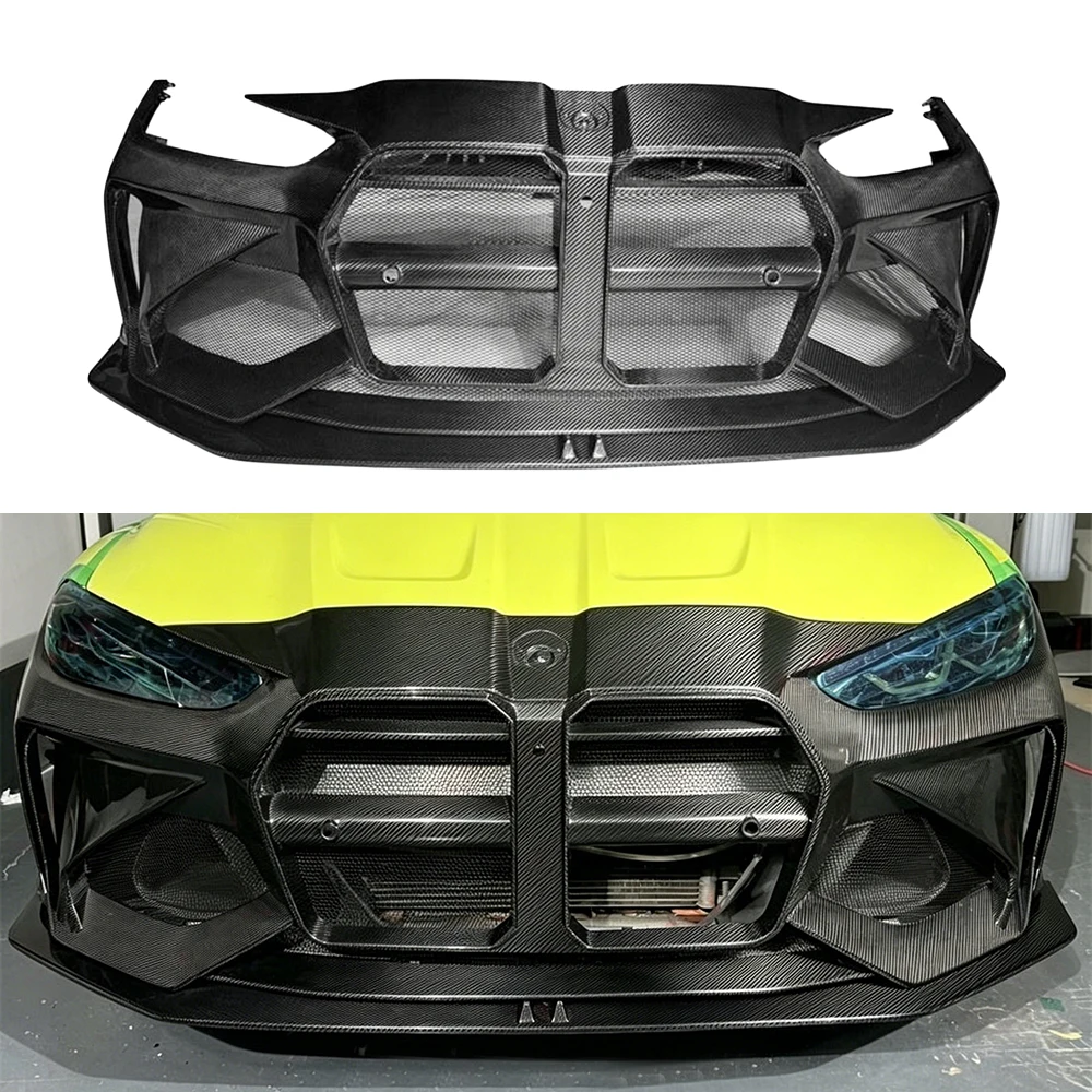 Hot AD Style Full Dry Carbon Fiber Front bumper lip For BMW M3 G80 M4 G82