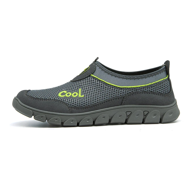 

Men's Breathable Mesh Slip-on Shoes Lightweight Non-slip Outdoor Casual Sneakers Quick Dry Water Shoes for Daily Walking