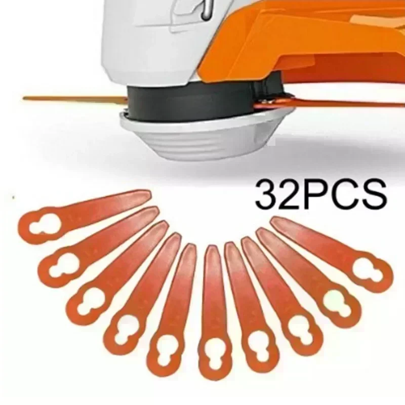 32 × Plastic Cutter Blades For Stihl PolyCut 2-2 FSA 45  Lawnmower Grass Easy Trim Trimmer Garden Replacement Home Tools Parts