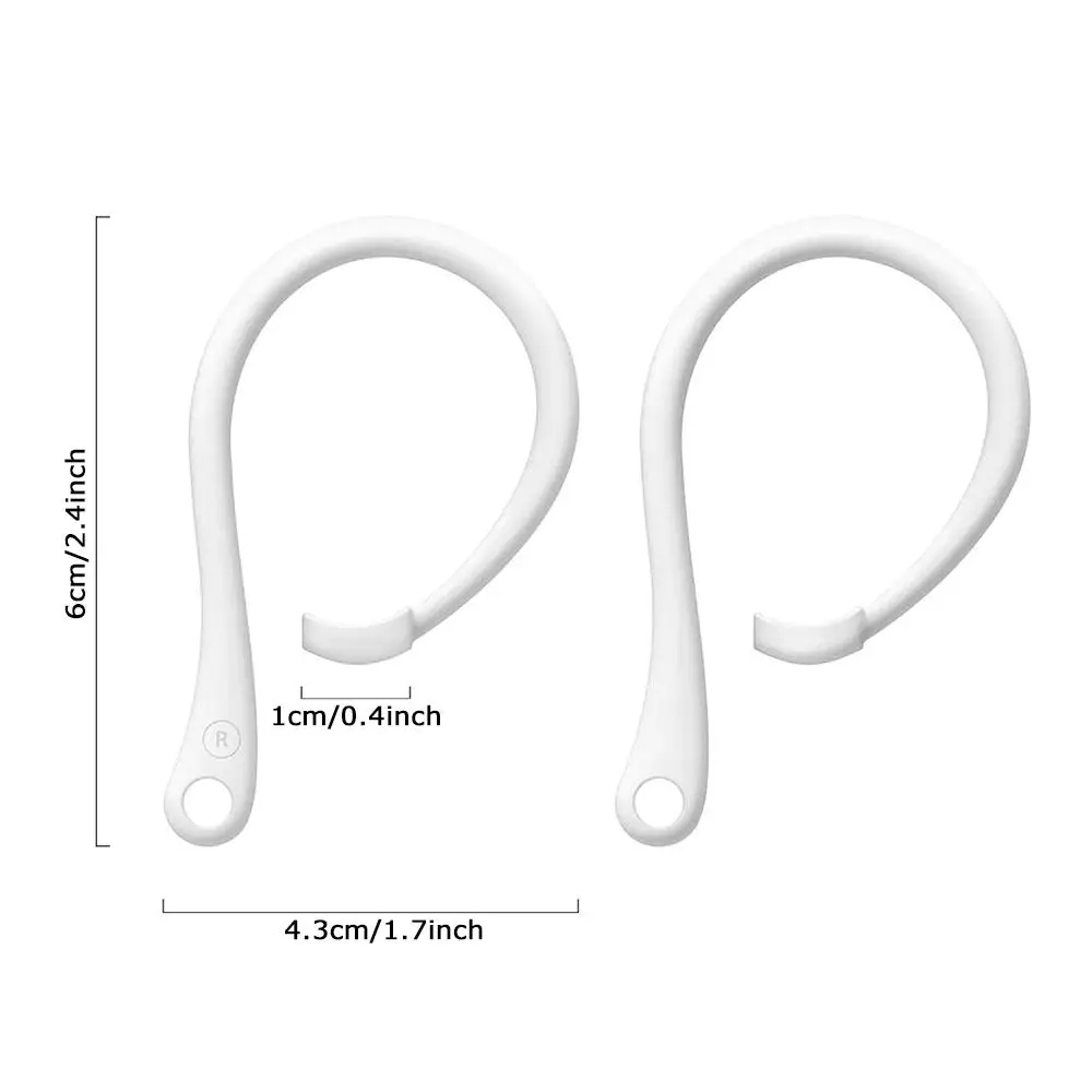 Anti Loss Strap Secure Fit Hooks ป้องกันหูฟังหูฟังผู้ถือซิลิโคน Anti-lost หูฟังสําหรับ Apple AirPods 1 2 3 Pro