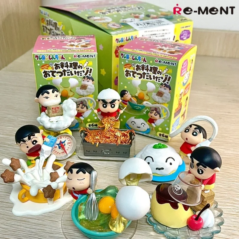 

Original Re-Ment Crayon Shin-Chan Blind Box Helps Make Cooking Series Doll Room Decoration Desktop Ornament Gift Custom Figure