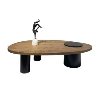

Medieval simplicity, solid wood coffee table, household special-shaped, coffee table, minimalist table