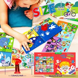 Focus Cultivation Quite Sticker Book Enlightenment Montessori Coginitive Educational Game Reusable Learning Toys For Kids