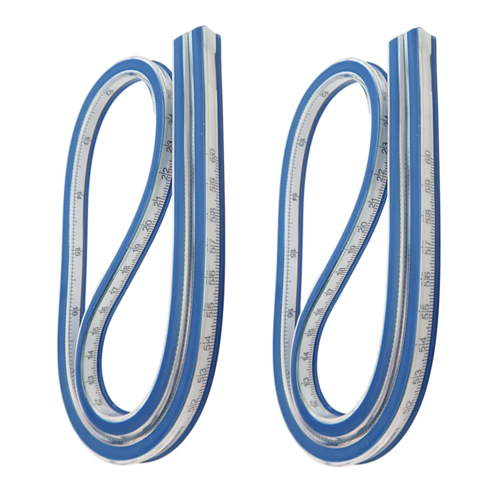 

2pcs Flexible Soft Bendable Curved Ruler For Sewing Sewing Tool For Apparel Drawing French Curve Ruler